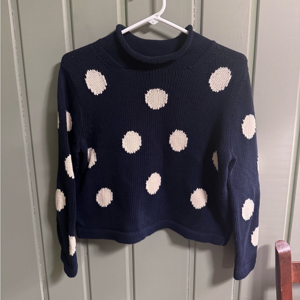 J. Crew Polka Dot Sweater